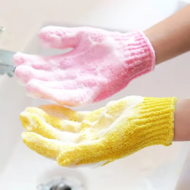 Best Quality Bath for Peeling Exfoliating Mitt Glove Scrub Gloves Resistance Wash Skin Moisturizing SPA Foam Body Massage Sponge